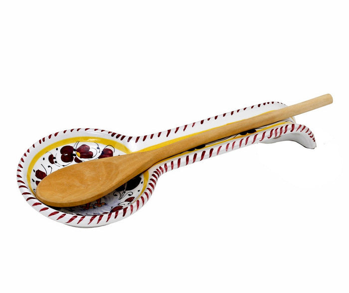 ORVIETO RED ROOSTER: Spoon Rest (MFG)