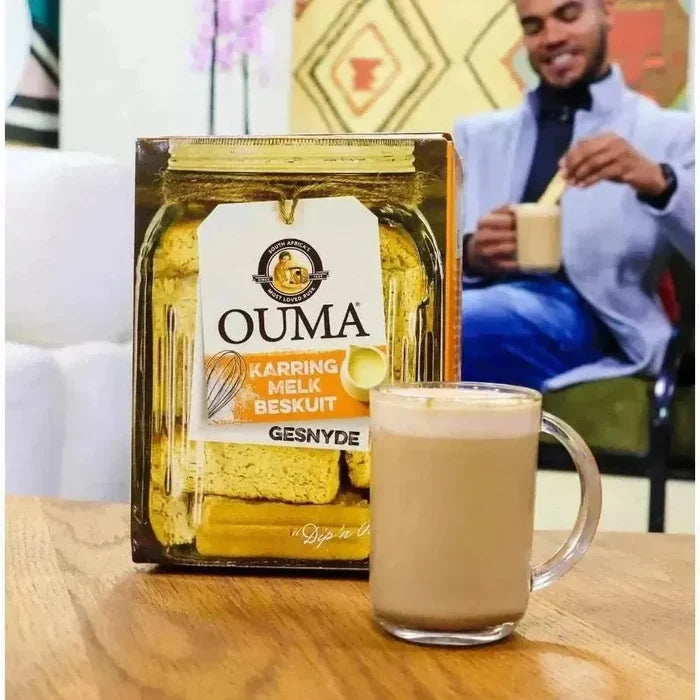Ouma Rusks Buttermilk sliced 450g pack showcasing traditional South African snack