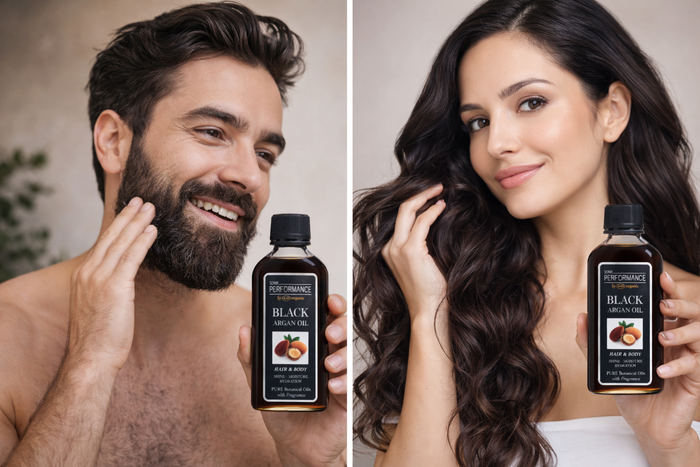 P+50 Sonik Performance Black Argan Oil 125ml | Hydrating Hair & Skin Oil for Shine, Growth & Repair | Lightweight Nourishing Oil UK