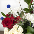 Patriotic Red White and Blue DIY Flower Kit