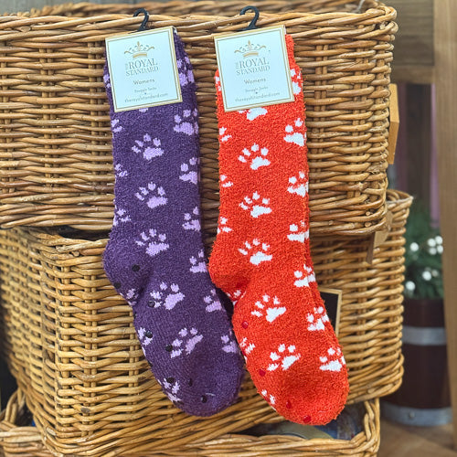 Paw Print Snuggle Socks