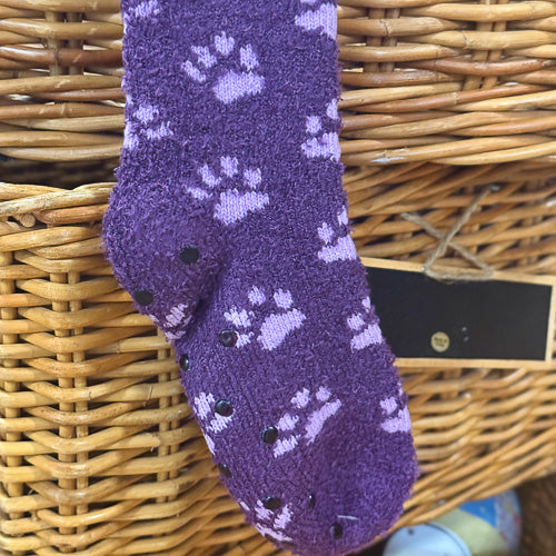 Paw Print Snuggle Socks
