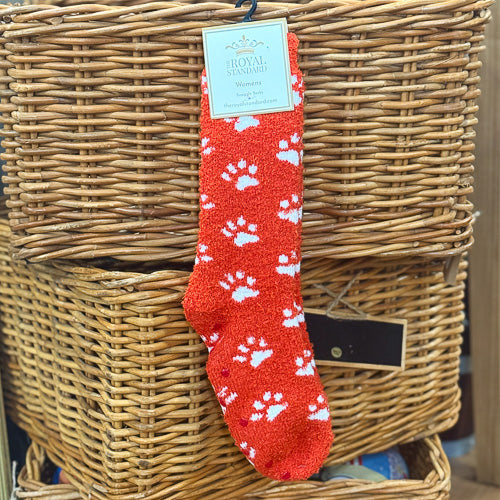Paw Print Snuggle Socks