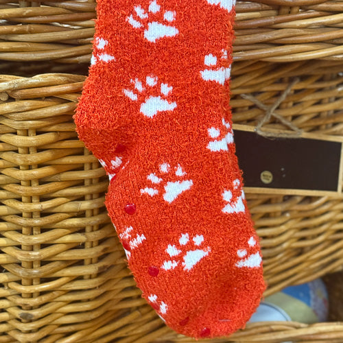 Paw Print Snuggle Socks