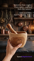 Pestle & Mortar Set Handcrafted From Teakwood - LARGE