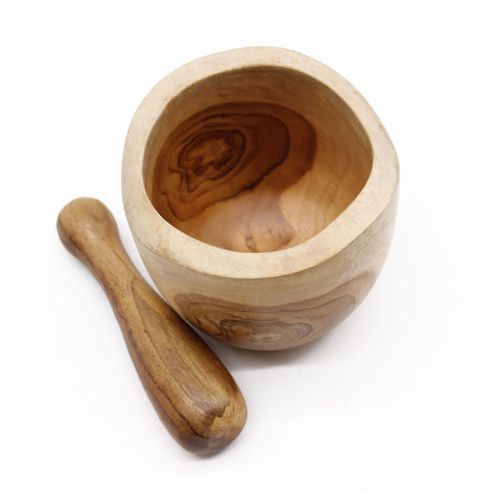 Pestle & Mortar Set Handcrafted From Teakwood - LARGE