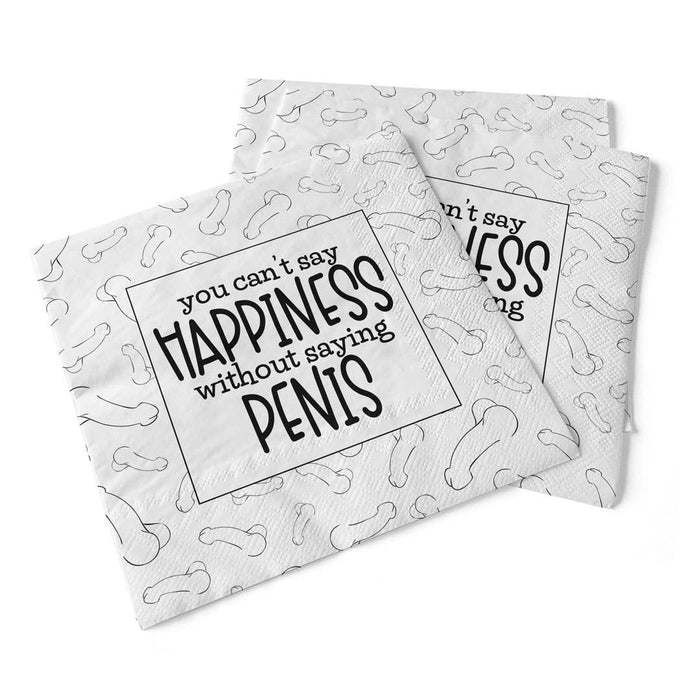 Pinetree Innovations - You Can't Say Happiness Without Saying | Beverage Napkins