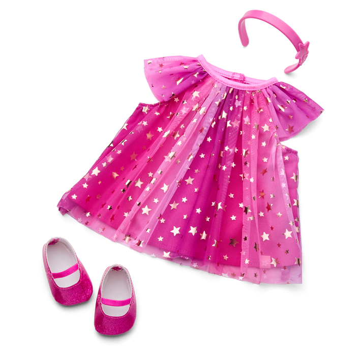 Pink Party-Ready Dress for Bitty Baby® Dolls
