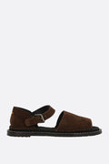 Polly flat sandals in suede