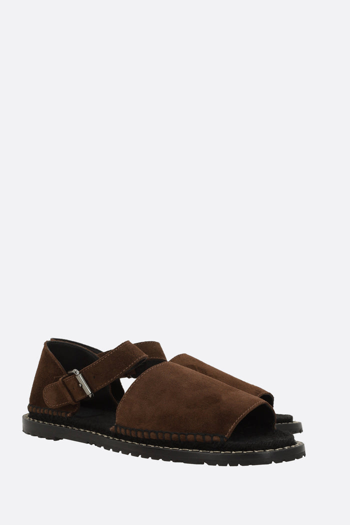 Polly flat sandals in suede