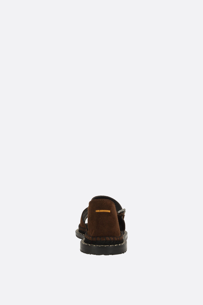 Polly flat sandals in suede