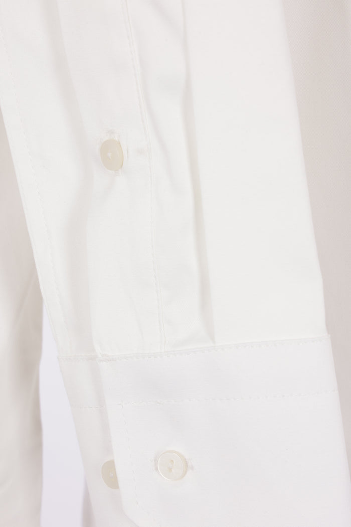 poplin shirt with decorative sleeves