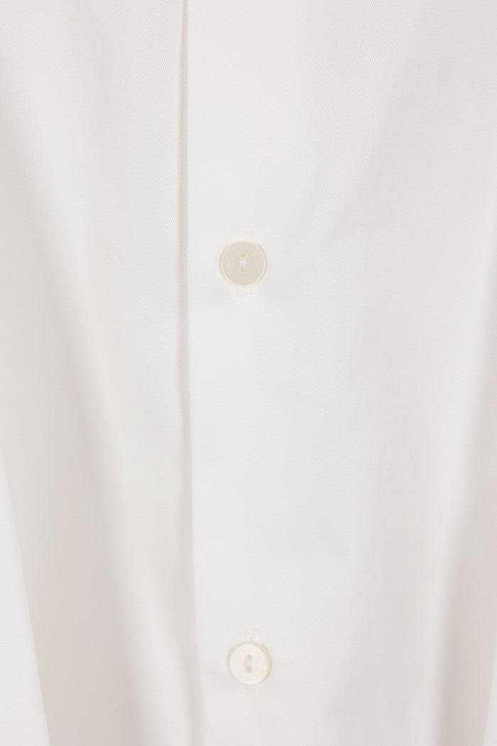 poplin shirt with decorative sleeves