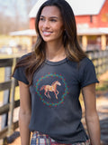 Printed Embroidered Cotton Baby Tee - Horse-view 1