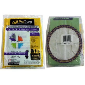 ProTeam Tailvac Backpack Micro Filtration 6 qt / 6.6 L, Paper Bags 10Pk OEM Part 100431