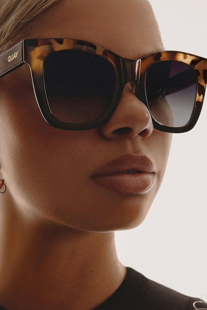 QUAY After Hours Sunglasses - Tort Blk / Blk Fade