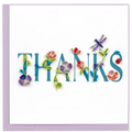 QUILLING CARD - Garden THANKS