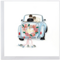 QUILLING CARD - Just Married Car