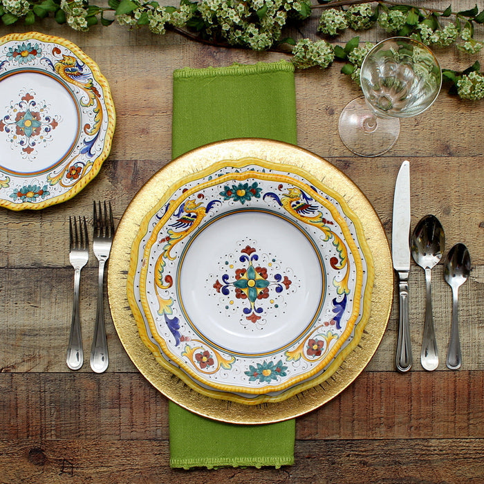 RAFFAELLESCO DELUXE: Salad Plate - White Center