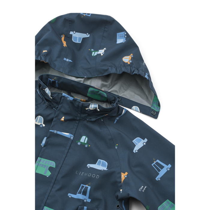 Liewood - Rainwear Set - Pedia - Cars/Classic Navy - Details