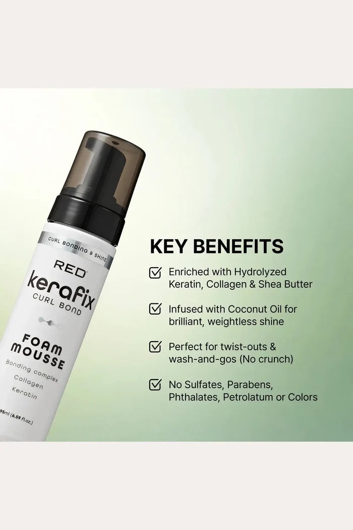 RED KERAFIX CURL BOND FOAM MOUSSE | Styling Mousse RED BEAUTY