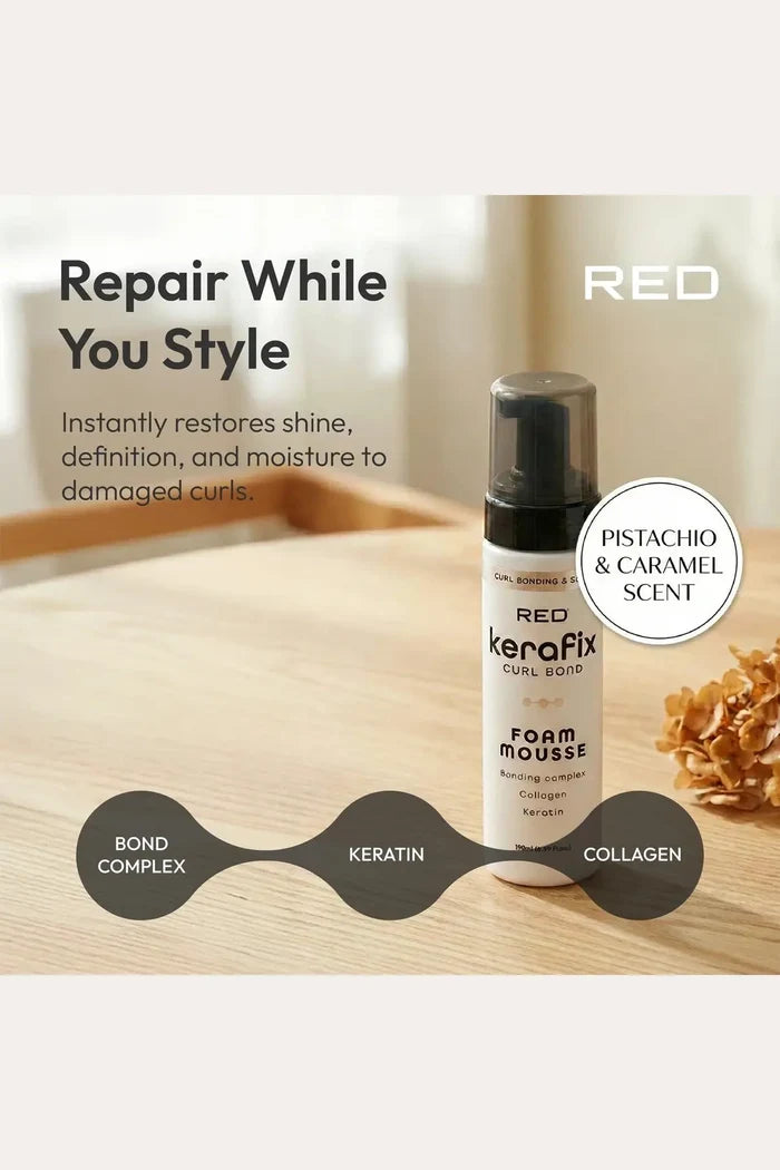 RED KERAFIX CURL BOND FOAM MOUSSE | Styling Mousse RED BEAUTY
