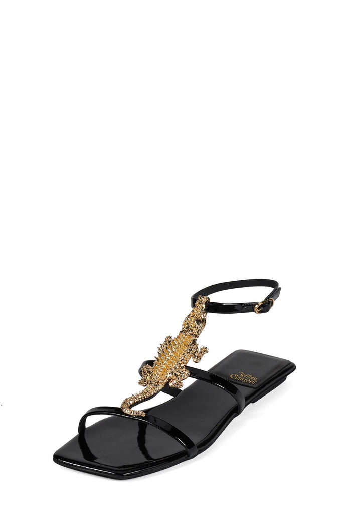 REPTILIAN Black Patent Gold _hover