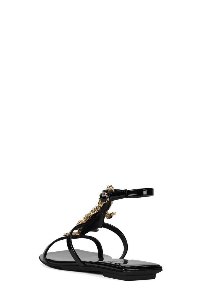 REPTILIAN Black Patent Gold 3