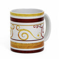 RICCO ITALIA PALIO: Ricco Italia Mug White Handle - by Mario Bruno (Design 6405)