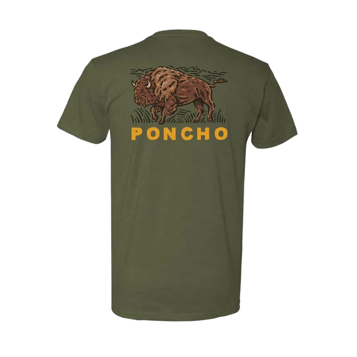 Roaming Bison T-shirt By Poncho