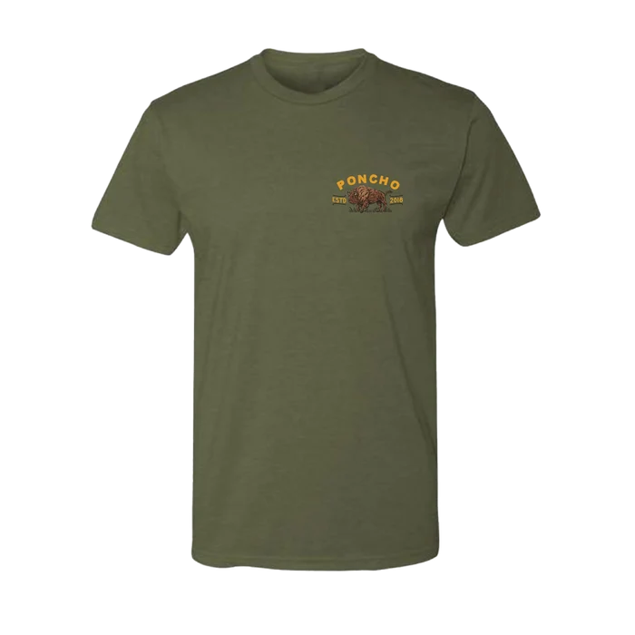 Roaming Bison T-shirt By Poncho