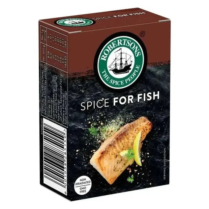 Robertsons Refill Spice for Fish 80g pack for enhancing fish dishes with premium herbs and spices