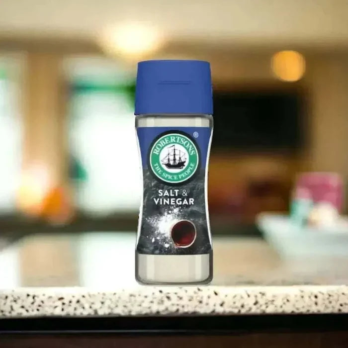 Robertsons Salt & Vinegar Spice 103g shaker bottle with tangy seasoning