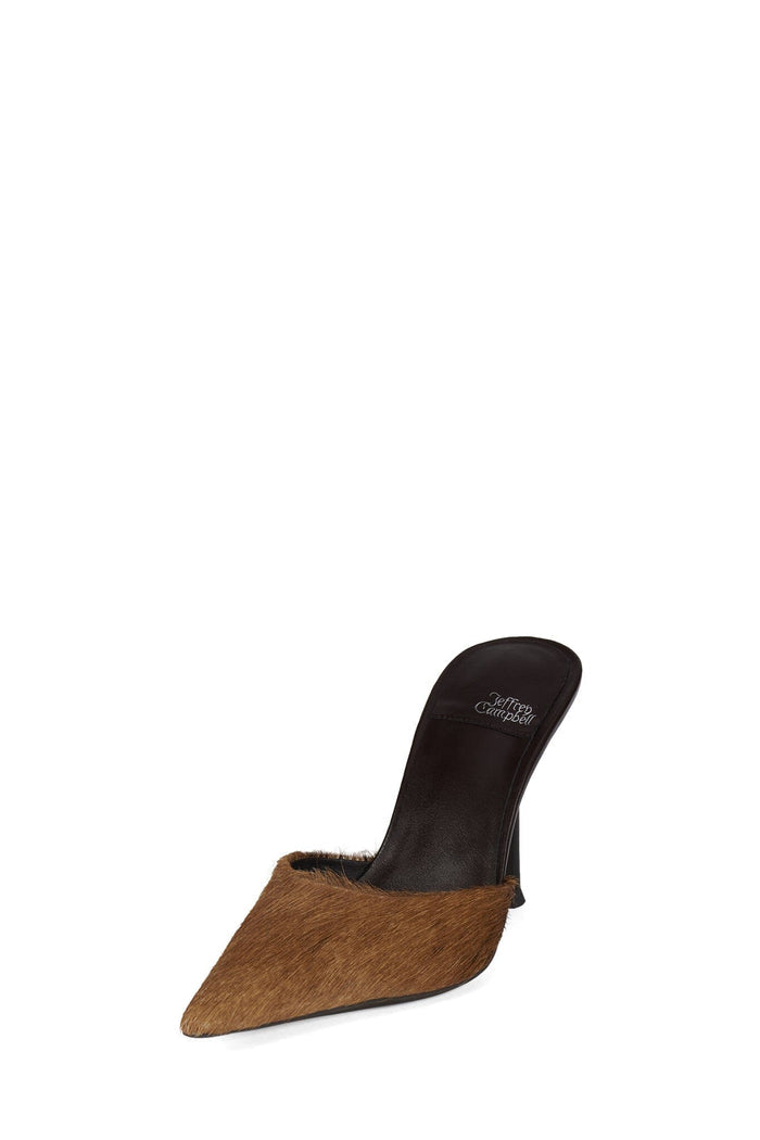 ROBYN-F2 Jeffrey Campbell Stiletto Mule Heeled Mule Black Brown
_hover