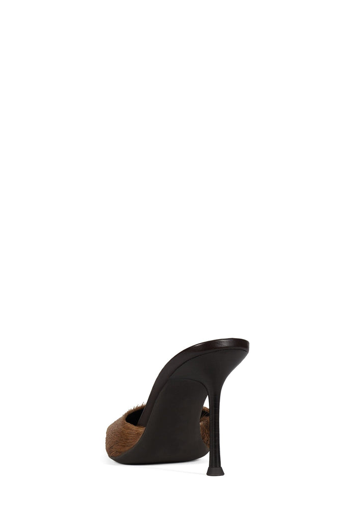 ROBYN-F2 Jeffrey Campbell Stiletto Mule Heeled Mule Black Brown