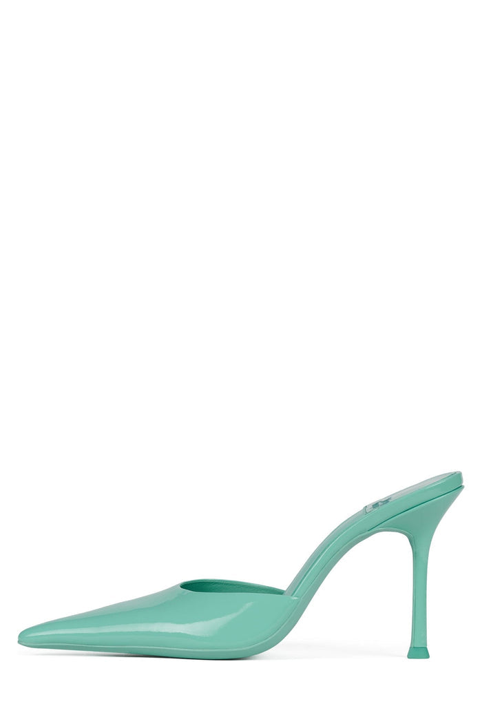 ROBYN Jeffrey Campbell Heeled Mule Mint Patent