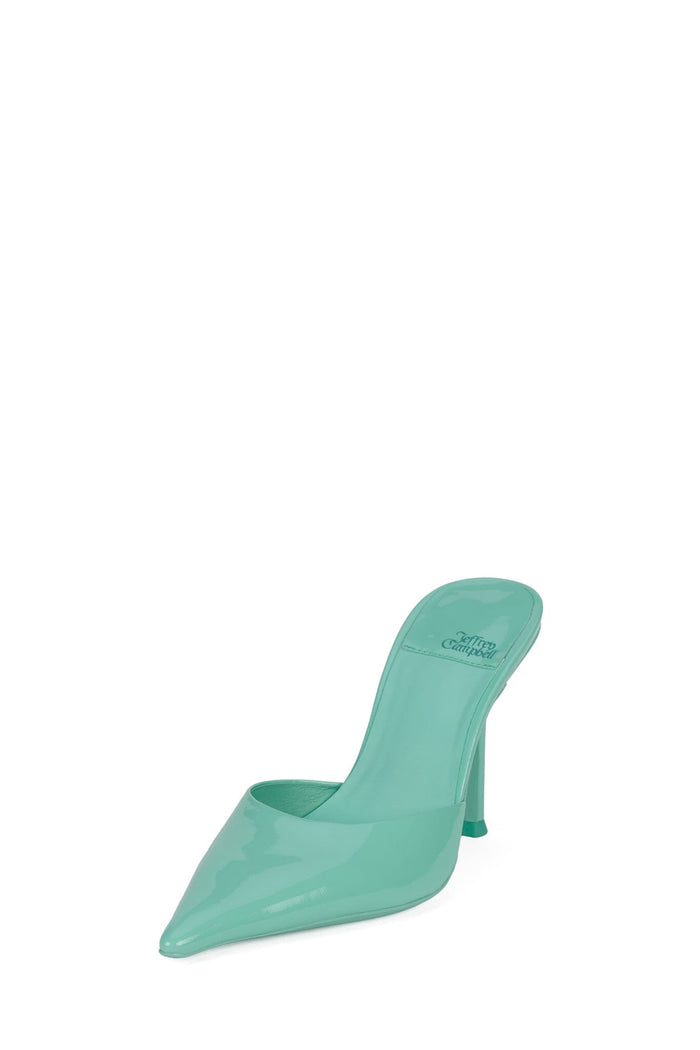 ROBYN Jeffrey Campbell Heeled Mule Mint Patent _hover