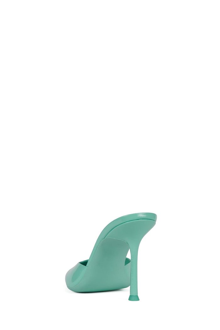 ROBYN Jeffrey Campbell Heeled Mule Mint Patent