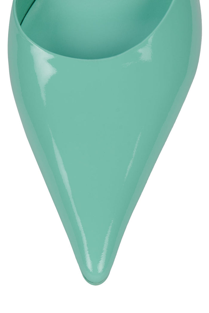 ROBYN Jeffrey Campbell Heeled Mule Mint Patent