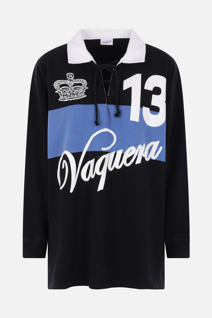 Rugby polo shirt in jersey
