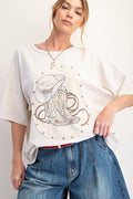 Saddle Up Studded Graphic Tee