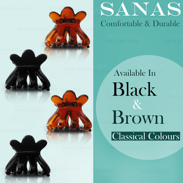 Black Brown Mini Hair Clips Hair Accessories For Women