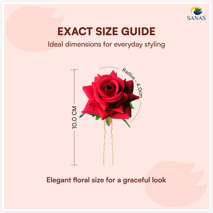 Floral Rose Juda Pins Hair Accessories For Women