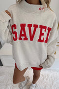 Saved by Grace Mock Neck Sweatshirt