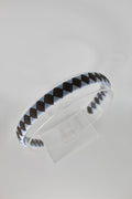 School Hair Accessories - Pleated Bluebell and Metal Grey Hair Band