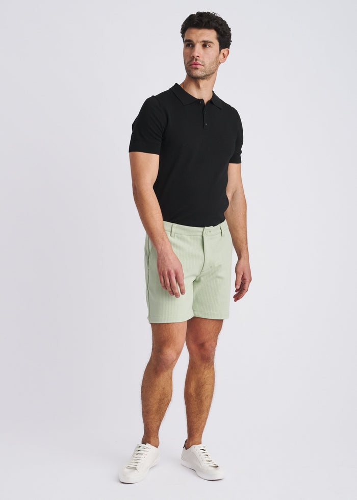 Seacrest 6" Inseam Textured Stretch Knit Chino Shorts Pm-2530-02