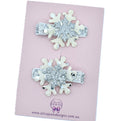 Set of 2 Christmas Snowflake Hair Clips