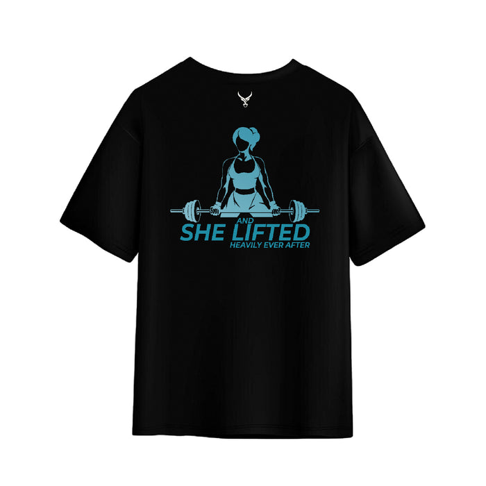 She Lifted Women's Oversized Tee - IRONGEAR Fitness