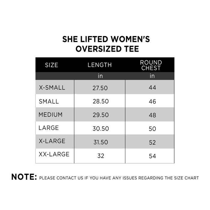 She Lifted Women's Oversized Tee - IRONGEAR Fitness