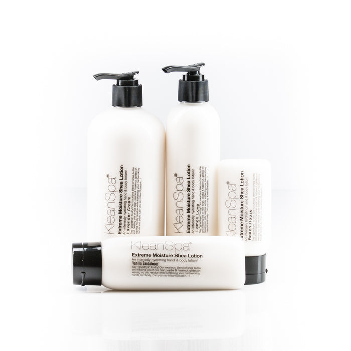multiple bottles of grapefruit shea lotion